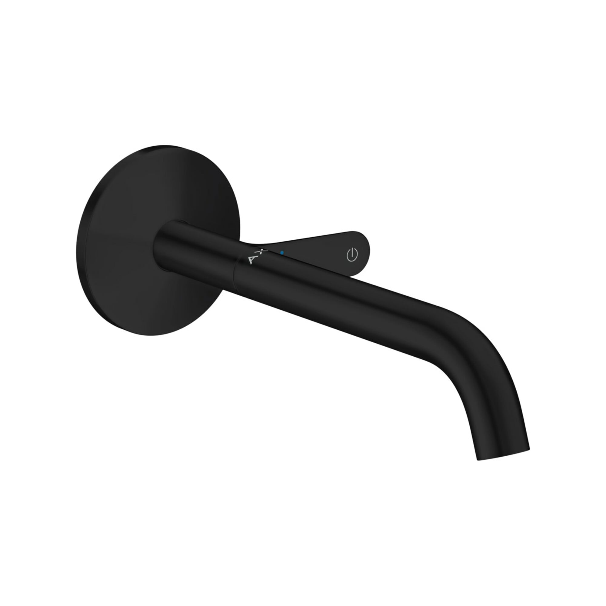 hansgrohe Fertigmontageset Axor One UP-Waschtisch-Einhebelmischer, Ausladung 220mm, mattschwarz