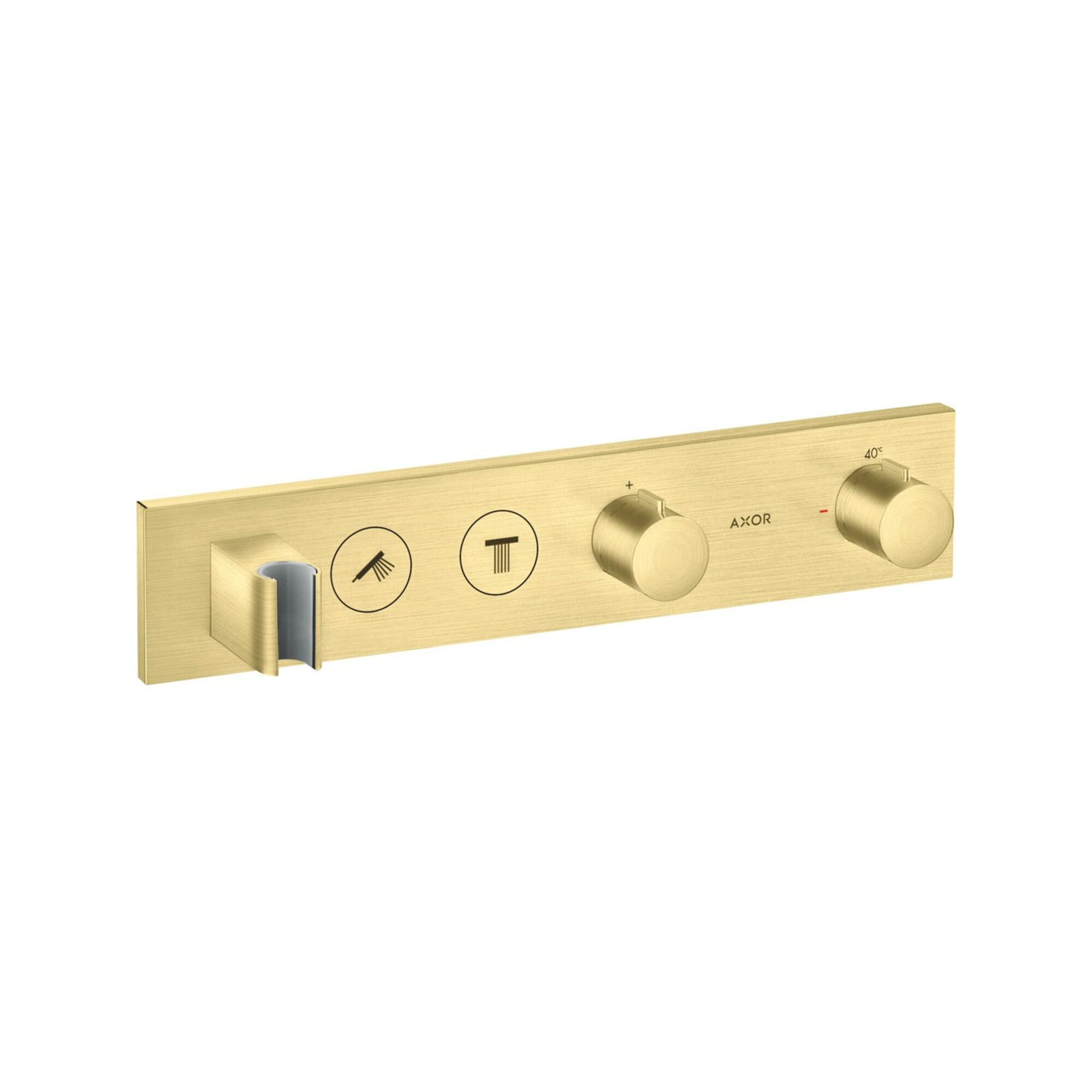 hansgrohe Fertigmontageset Axor Select UP-Thermostat., 2 Verbr., brushed brass
