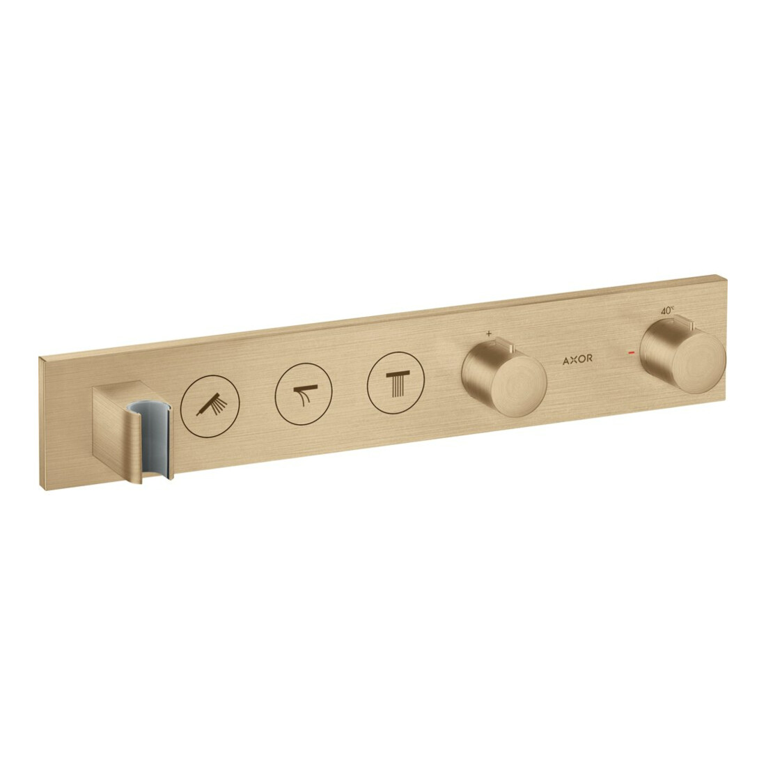hansgrohe Fertigmontageset Axor Select UP-Thermostat., 3 Verbr., brushed bronze