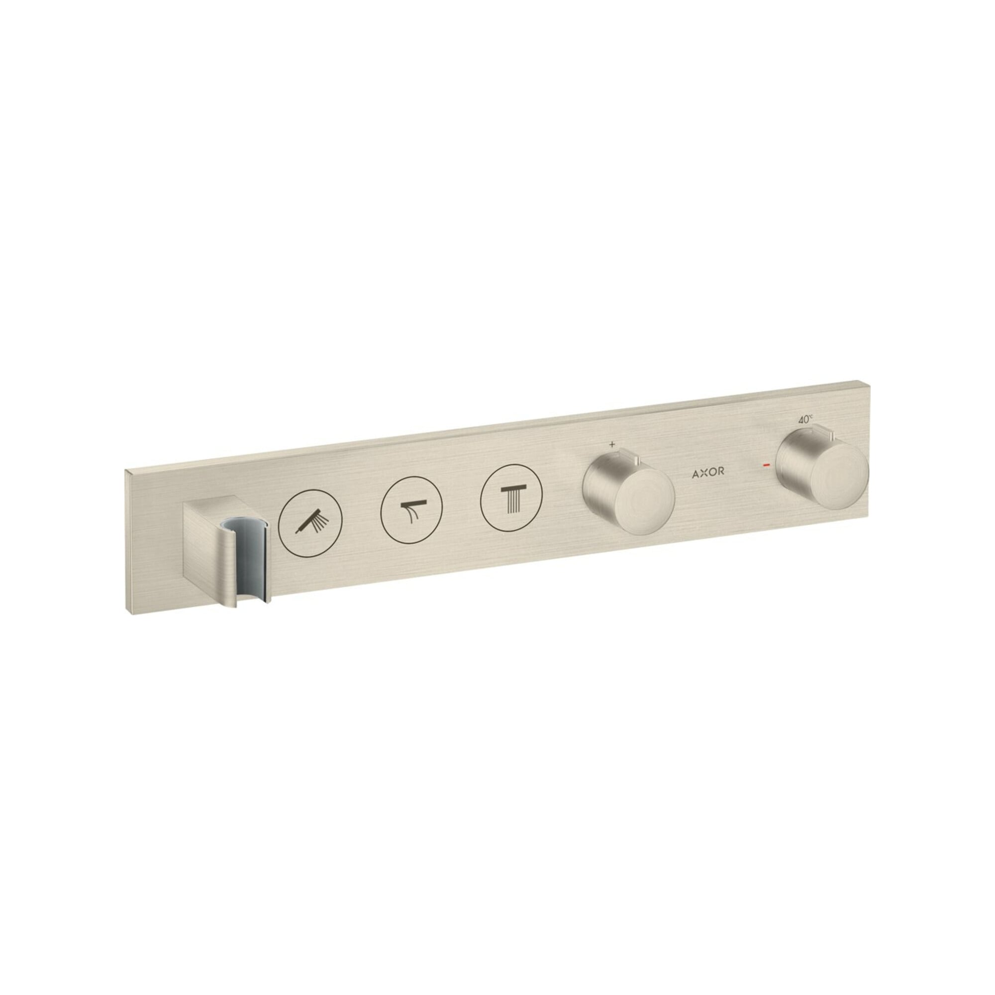 hansgrohe Fertigmontageset Axor Select UP-Thermostat., 3 Verbr., brushed nickel