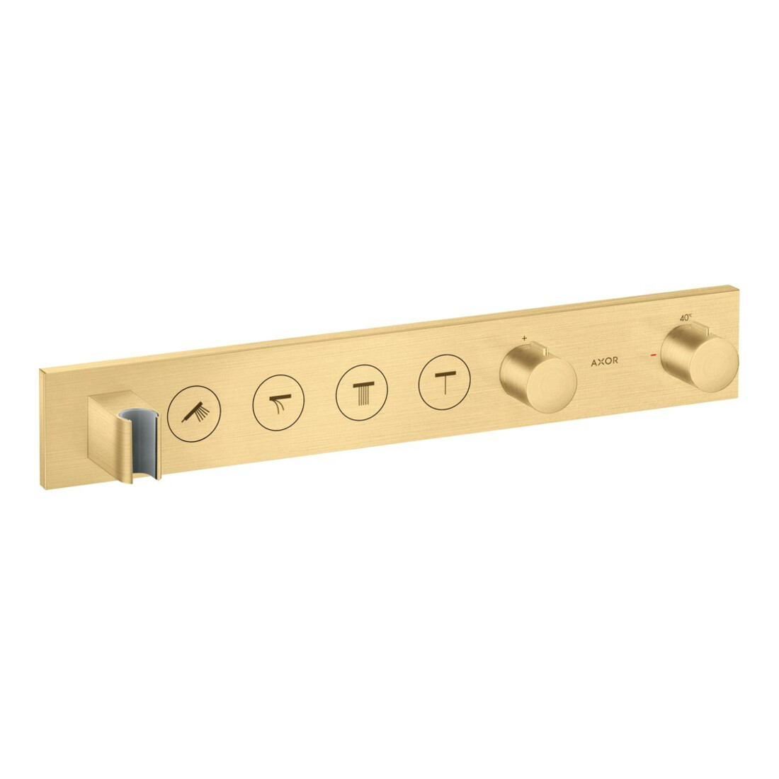 hansgrohe Fertigmontageset Axor Select UP-Thermostat., 4 Verbr., brush. gol opt