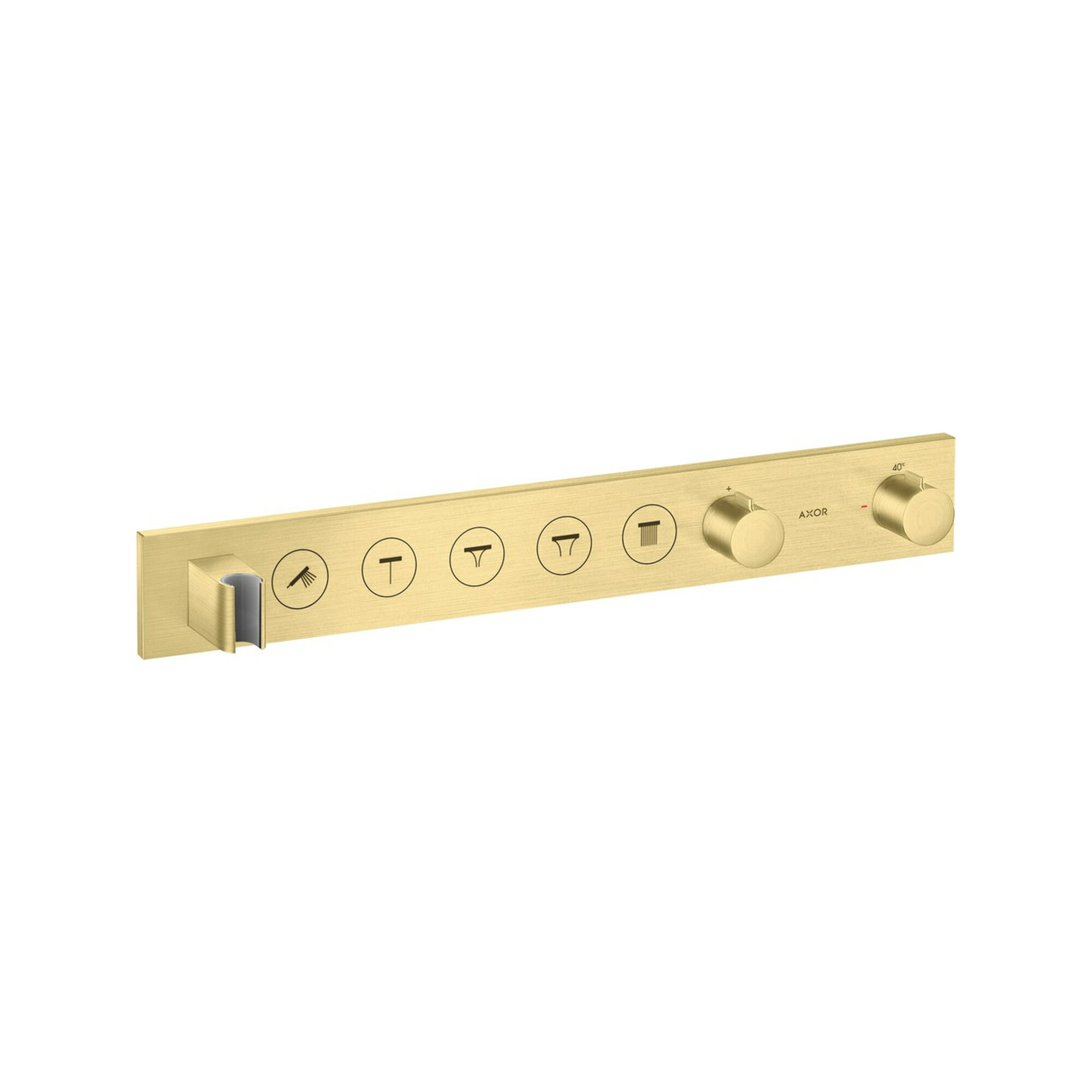 hansgrohe Fertigmontageset Axor Select UP-Thermostat., 5 Verbr., brushed brass