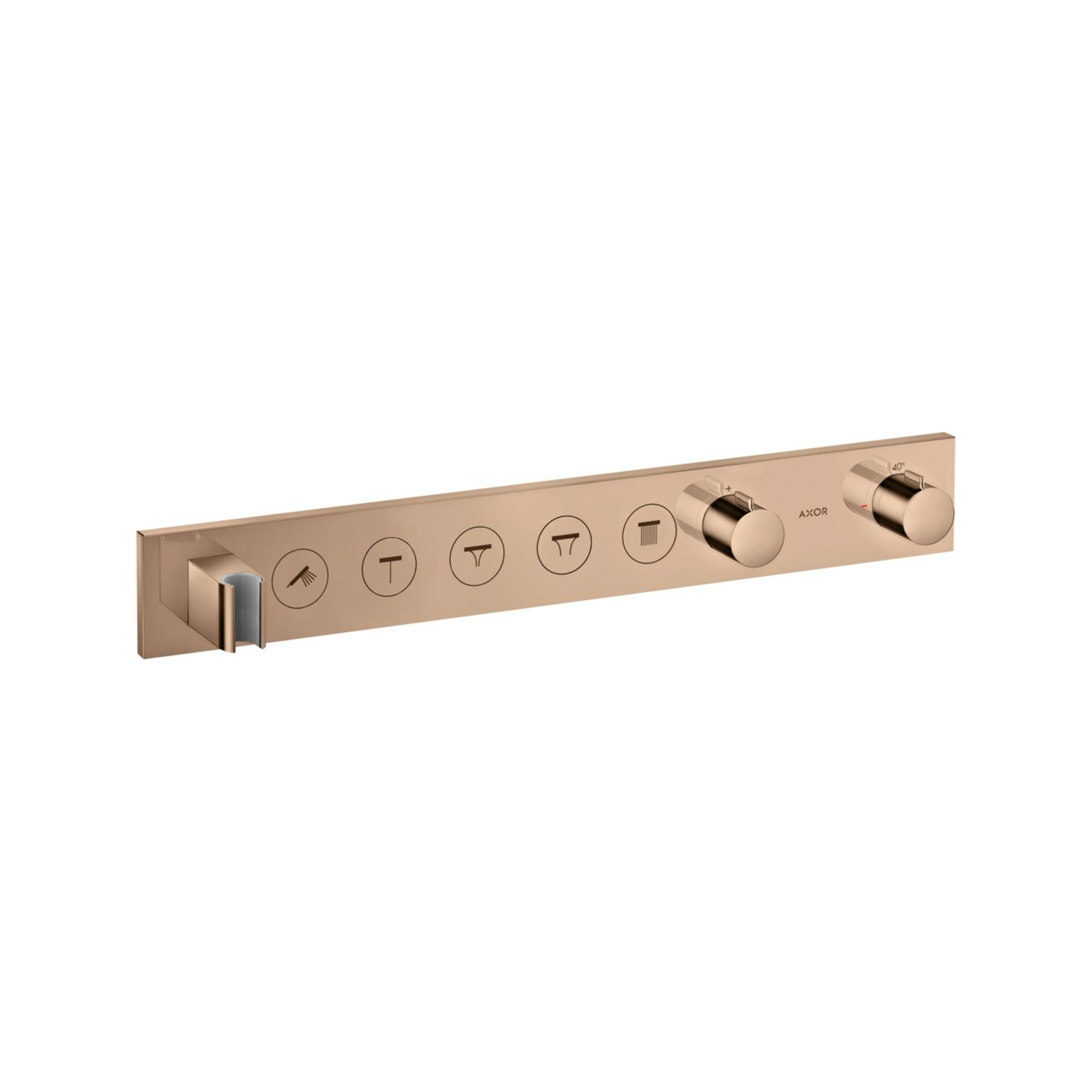 hansgrohe Fertigmontageset Axor Select UP-Thermostat., 5 Verbr., pol. red gold