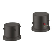 hansgrohe Fertigmontageset Axor Starck 2-L-W-Ran-Arm, m Thermostat, brush. bla vc