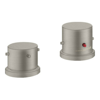 hansgrohe Fertigmontageset Axor Starck 2-L-W-Ran-Arm, m Thermostat, Edelstahl-Optik