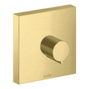 hansgrohe Fertigmontageset Axor Starck UP-Absperrventil, eckig, brushed brass