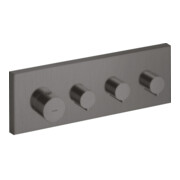 hansgrohe Fertigmontageset Axor Starck UP-Thermostat, eck., 3 Verbr., brush. bla vc