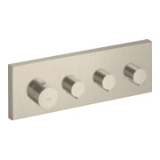 hansgrohe Fertigmontageset Axor Starck UP-Thermostat, eck., 3 Verbr., brush. ni.