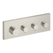 hansgrohe Fertigmontageset Axor Starck UP-Thermostat, eck., 3 Verbr., Edelstahl-Optik