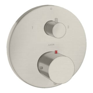 hansgrohe Fertigmontageset Axor Starck UP-THM, m Ab- + Um-V, Edelstahl-Optik