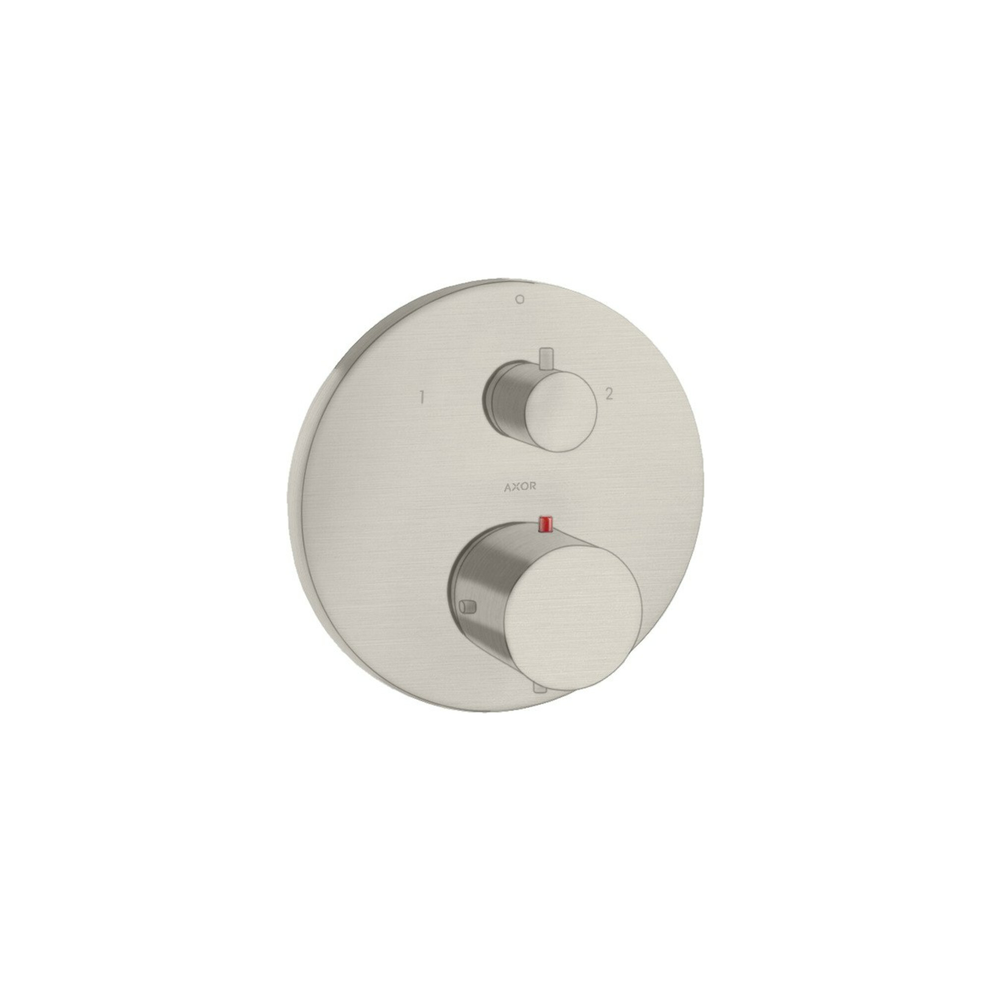 hansgrohe Fertigmontageset Axor Starck UP-THM, m Ab- + Um-V, Edelstahl-Optik