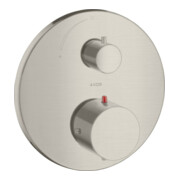 hansgrohe Fertigmontageset Axor Starck UP-THM, m Absperrventil, Edelstahl-Optik