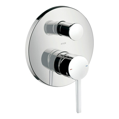 hansgrohe Fertigmontageset Axor Starck UP-Wannen-Einhebelmischer, m Hebel, pol. bla chrome