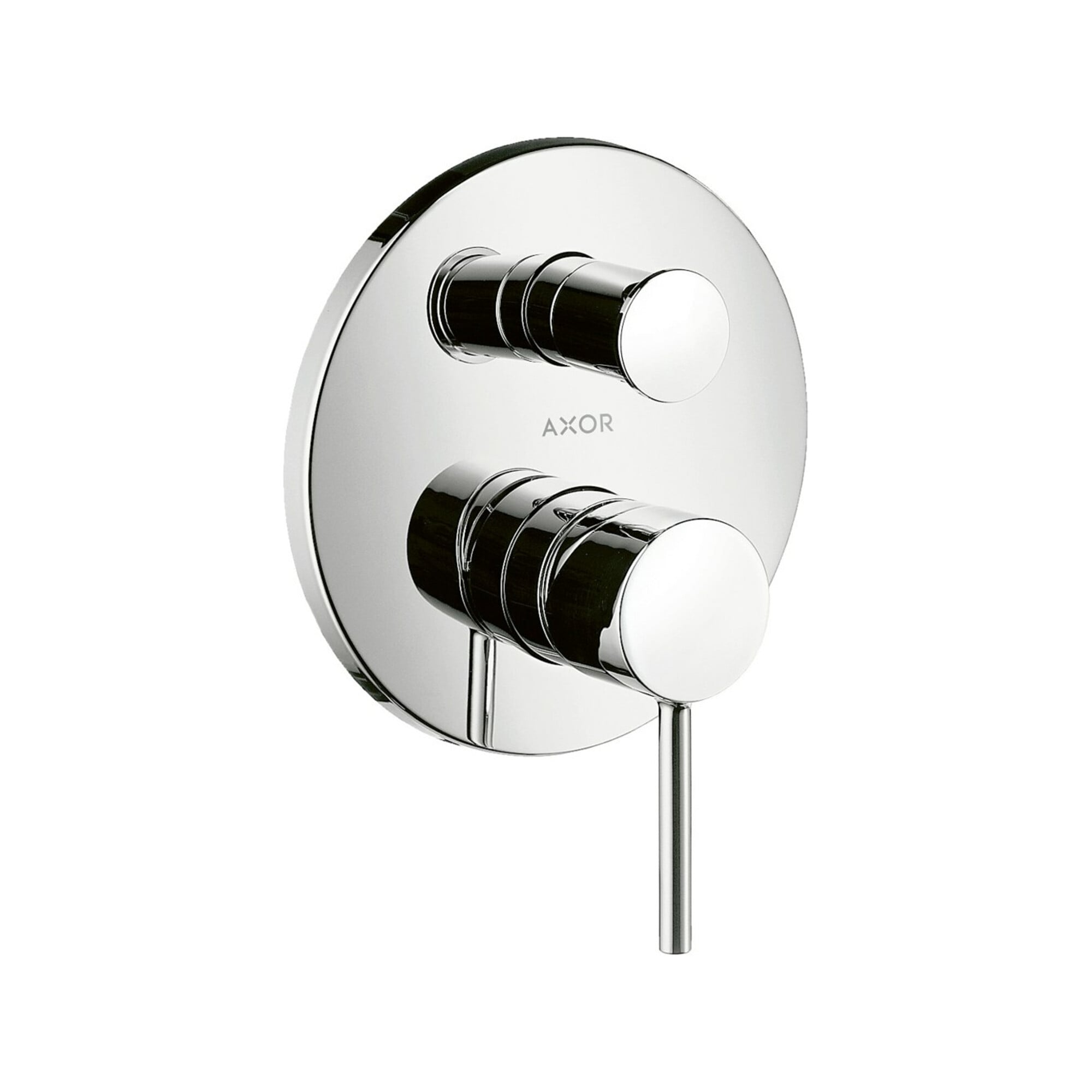 hansgrohe Fertigmontageset Axor Starck UP-Wannen-Einhebelmischer, m Pin-Griff, brush. ni.
