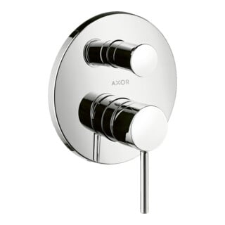 hansgrohe Fertigmontageset Axor Starck UP-Wannen-Einhebelmischer, mit Pin-Griff, chrom