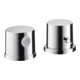 hansgrohe Fertigmontageset Axor Uno 2-L-BW-Rand-Arm., mit Thermostat, chrom-1