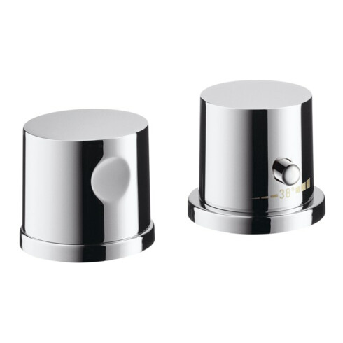 hansgrohe Fertigmontageset Axor Uno 2-L-BW-Rand-Arm., mit Thermostat, chrom