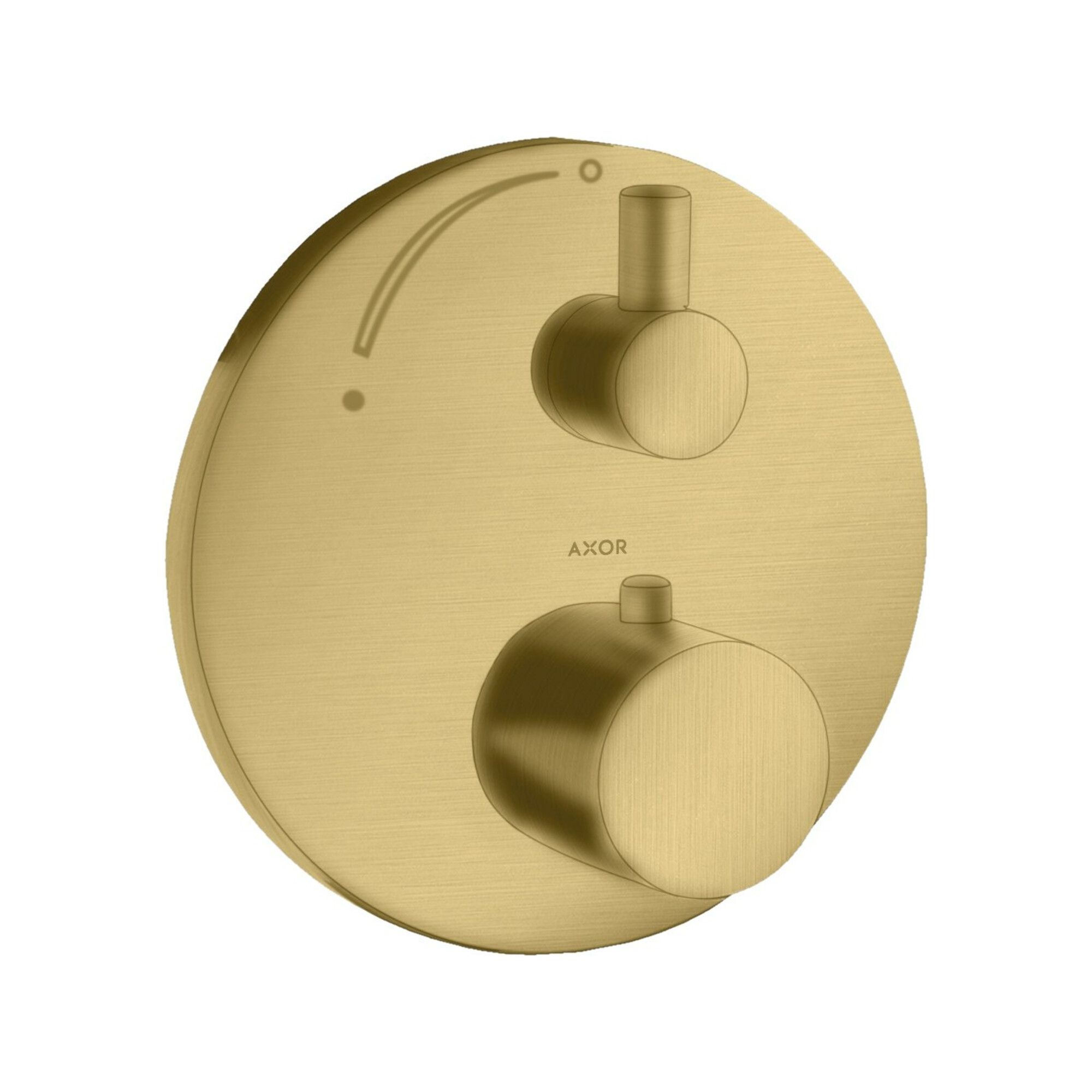hansgrohe Fertigmontageset Axor Uno UP-THM, m Absperrventil, brush. gold optic
