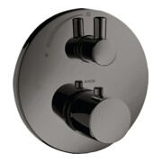 hansgrohe Fertigmontageset Axor Uno UP-THM, m Absperrventil, pol. black chrome