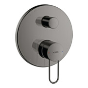 hansgrohe Fertigmontageset Axor Uno UP-Wannen-Einhebelmischer, m Bü-G, pol. black chrome