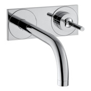 hansgrohe Fertigmontageset Axor Uno UP-Waschtisch-Einhebelmischer, Pin-Griff, Pl, A 165mm, chr