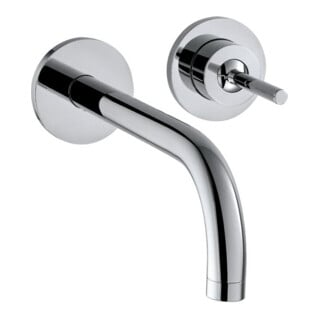 hansgrohe Fertigmontageset Axor Uno UP-Waschtisch-Einhebelmischer, Pin-Griff, Ros, A 165mm, b ni