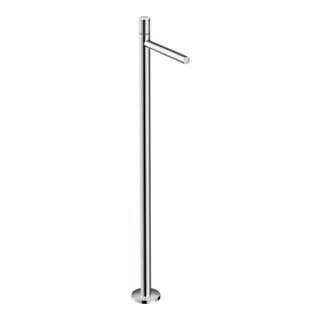 hansgrohe Fertigmontageset Axor Uno Waschtisch-Einhebelmischer, boden, m Griff, o. Abl.garn, chr