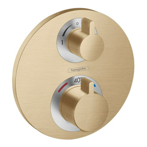 hansgrohe Fertigmontageset Ecostat S UP-THM, 2 Verbraucher, brushed bronze