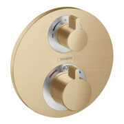 hansgrohe Fertigmontageset Ecostat S UP-THM, 2 Verbraucher, brushed bronze