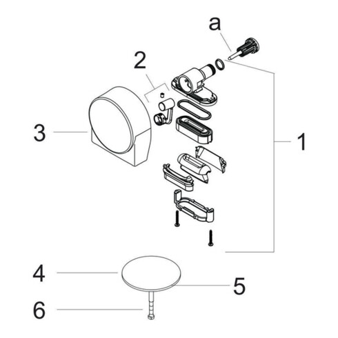 hansgrohe Fertigmontageset EXAFILL S Wanneneinlauf, Ab-/Überlaufgarnitur chrom
