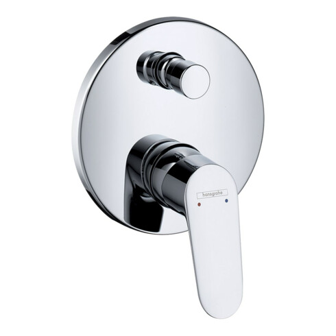 hansgrohe Fertigmontageset Focus UP-Wannen-Einhebelmischer, m int. Sich.Kombi, chrom