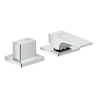 hansgrohe Fertigmontageset Metropol 2-L-Wannenrand-EHM, m Hebel, chr