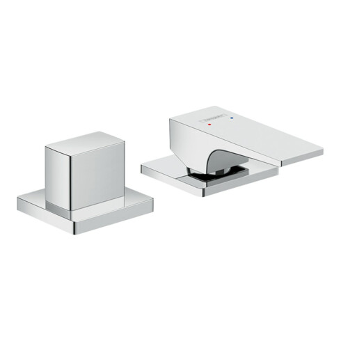 hansgrohe Fertigmontageset Metropol 2-L-Wannenrand-EHM, m Hebel, chr