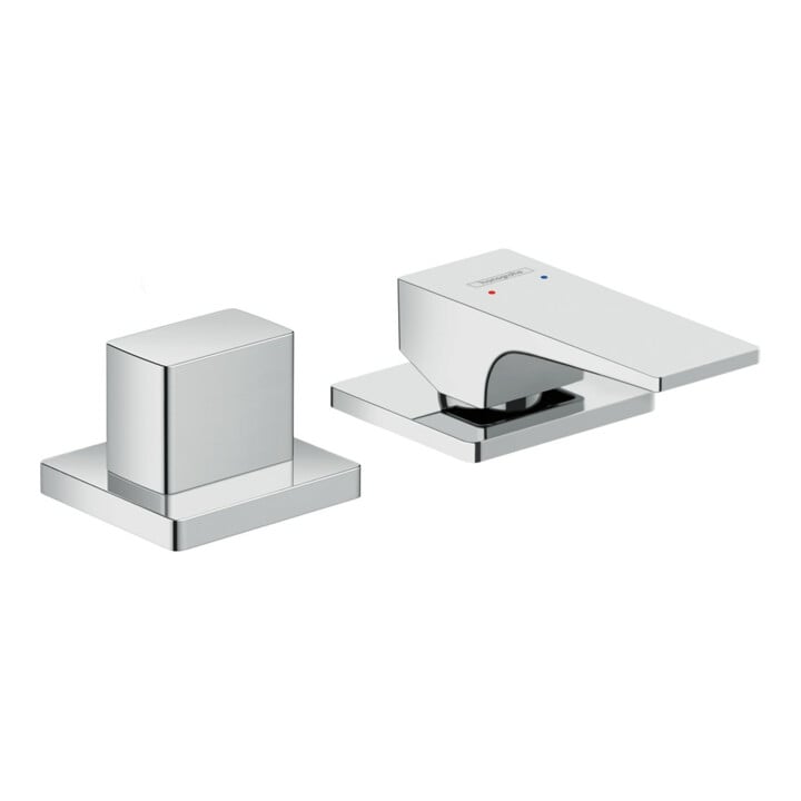 hansgrohe Fertigmontageset Metropol 2-L-Wannenrand-EHM, m Hebel, chr