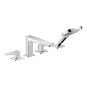 hansgrohe Fertigmontageset Metropol 4-L-Wannenrand-EHM, m HG, A 197mm, chr