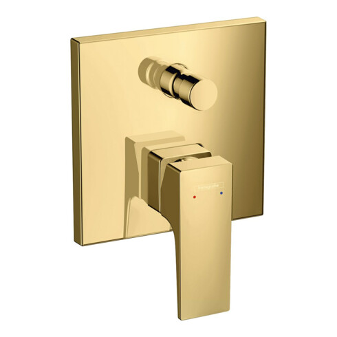 hansgrohe Fertigmontageset Metropol UP-Wannen-Einhebelmischer, m Hebel, pol. gold optic