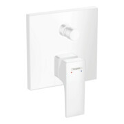 hansgrohe Fertigmontageset Metropol UP-Wannen-Einhebelmischer, mit Hebelgriff, mattweiß