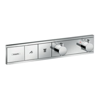 hansgrohe Fertigmontageset RainSelect UP-Thermostat, 2 Verbraucher, chrom