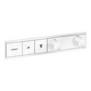 hansgrohe Fertigmontageset RainSelect UP-Thermostat, 2 Verbraucher, mattweiß