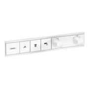 hansgrohe Fertigmontageset RainSelect UP-Thermostat, 3 Verbraucher, mattweiß