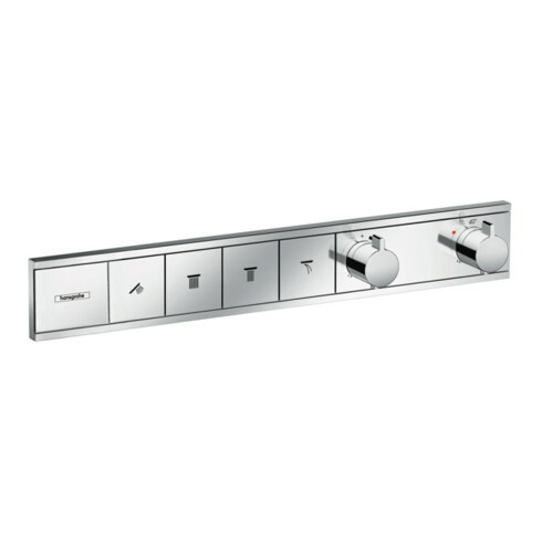 hansgrohe Fertigmontageset RainSelect UP-Thermostat, 4 Verbraucher, chrom
