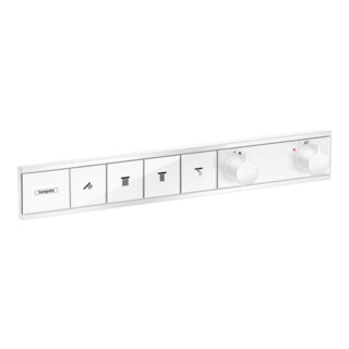 hansgrohe Fertigmontageset RainSelect UP-Thermostat, 4 Verbraucher, mattweiß