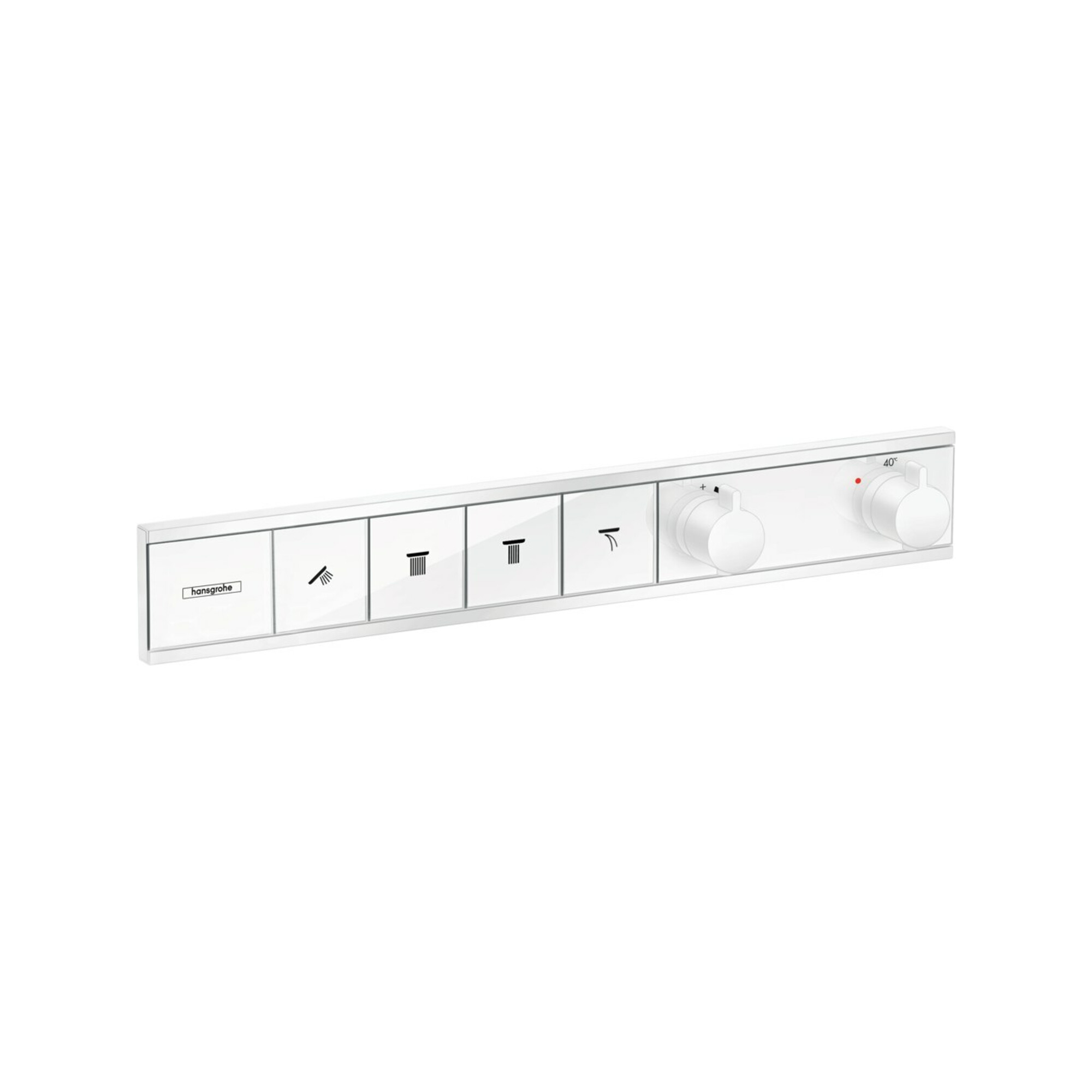 hansgrohe Fertigmontageset RainSelect UP-Thermostat, 4 Verbraucher, mattweiß