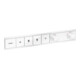 hansgrohe Fertigmontageset RainSelect UP-Thermostat, 4 Verbraucher, mattweiß