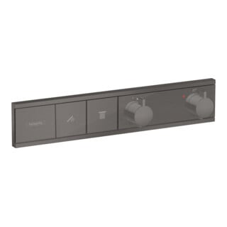 hansgrohe Fertigmontageset RainSelect UP-THM, 2 Verbr., brushed black chrome