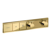 hansgrohe Fertigmontageset RainSelect UP-THM, 2 Verbr., polished gold optic