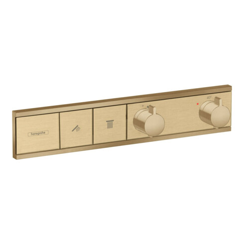 hansgrohe Fertigmontageset RainSelect UP-THM, 2 Verbraucher, brushed bronze