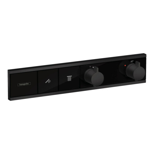 hansgrohe Fertigmontageset RainSelect UP-THM, 2 Verbraucher, mattschwarz