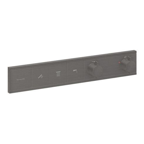 hansgrohe Fertigmontageset RainSelect UP-THM, 3 Verbr., brushed black chrome
