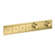 hansgrohe Fertigmontageset RainSelect UP-THM, 3 Verbr., polished gold optic-1